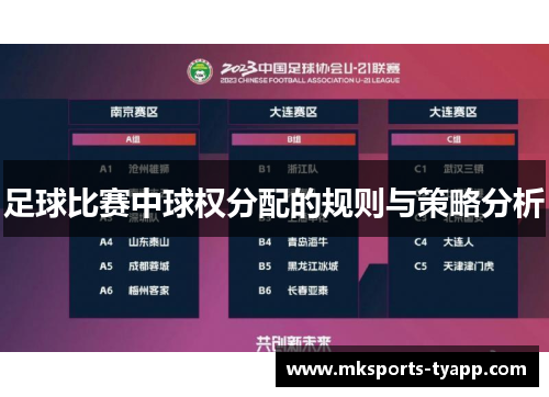 足球比赛中球权分配的规则与策略分析